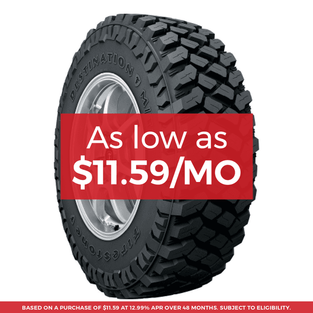 Firestone Destination M/T2 Tire 35x12.50R20LT 121Q - MINIMUM PURCHASE OF 4 TIRES - FREE T-SHIRT INCLUDED!