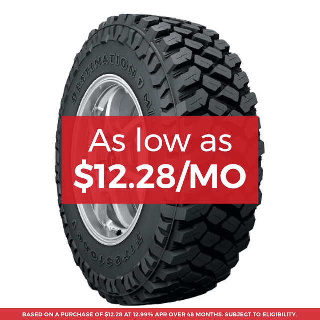 Firestone Destination M/T2 Tire 35x12.50R17LT 121Q - MINIMUM PURCHASE OF 4 TIRES - FREE T-SHIRT INCLUDED!