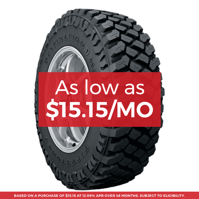 Firestone Destination M/T2 Tire 37x13.50R20LT 127Q - MINIMUM PURCHASE OF 4 TIRES - FREE T-SHIRT INCLUDED!