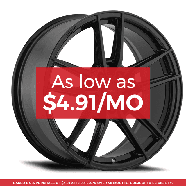 Konig 55B Myth Wheel 16x7.5 5x112 Gloss Black 43mm