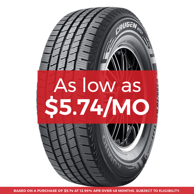 Kumho Crugen Ht51 Tire LT245/70R17 119/116S - FREE T-SHIRT INCLUDED!