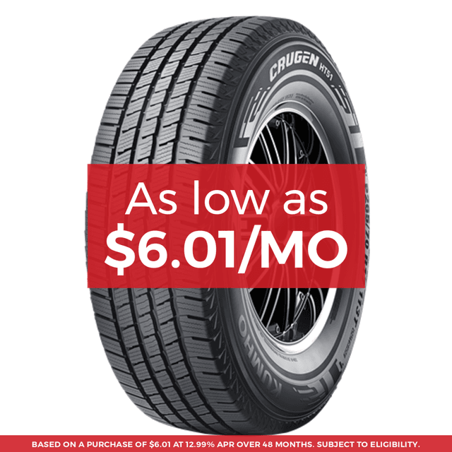 Kumho Crugen Ht51 Tire LT265/70R17 121/118S - FREE T-SHIRT INCLUDED!