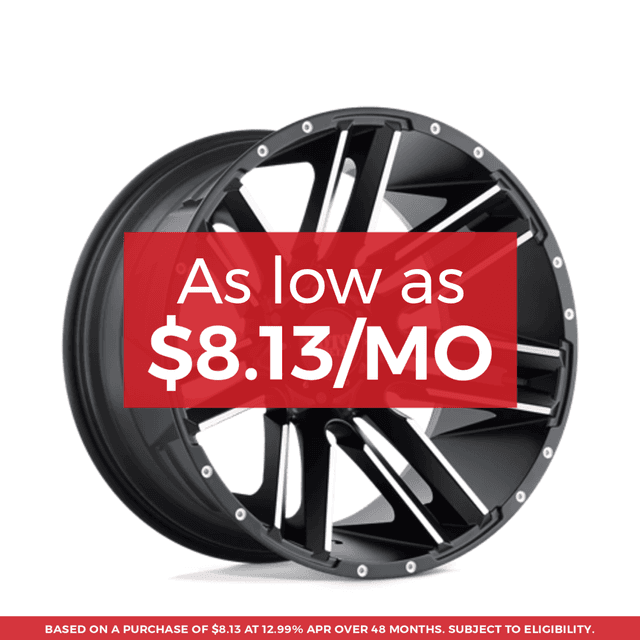 Moto Metal Mo978 Razor Wheel - 20x10 8x170 Satin Black Machined With Red Tint -24mm - FREE T-SHIRT INCLUDED!