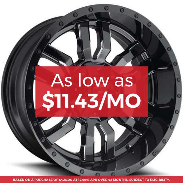 Fuel D595 Sledge Wheel 20x9 8x180 Gloss Black Milled 20mm - BB INSTALL REBATE SUBMIT & SAVE!