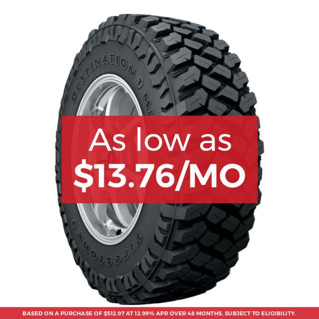 Firestone Destination M/T2 Tire 35x12.50R18LT 123Q - MINIMUM PURCHASE OF 4 TIRES - FREE T-SHIRT INCLUDED!