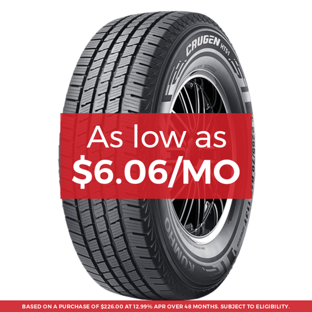 Kumho Crugen Ht51 Tire LT235/80R17 120/117R - FREE T-SHIRT INCLUDED!