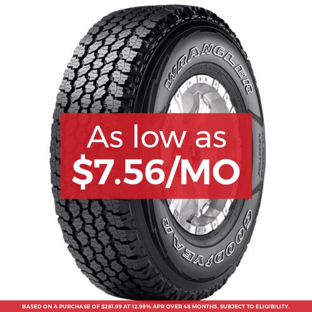 Goodyear Wrangler All-Terrain Adventure With Kevlar Tire 265/65R18 114T 640 A B White Letter - FREE T-SHIRT INCLUDED!